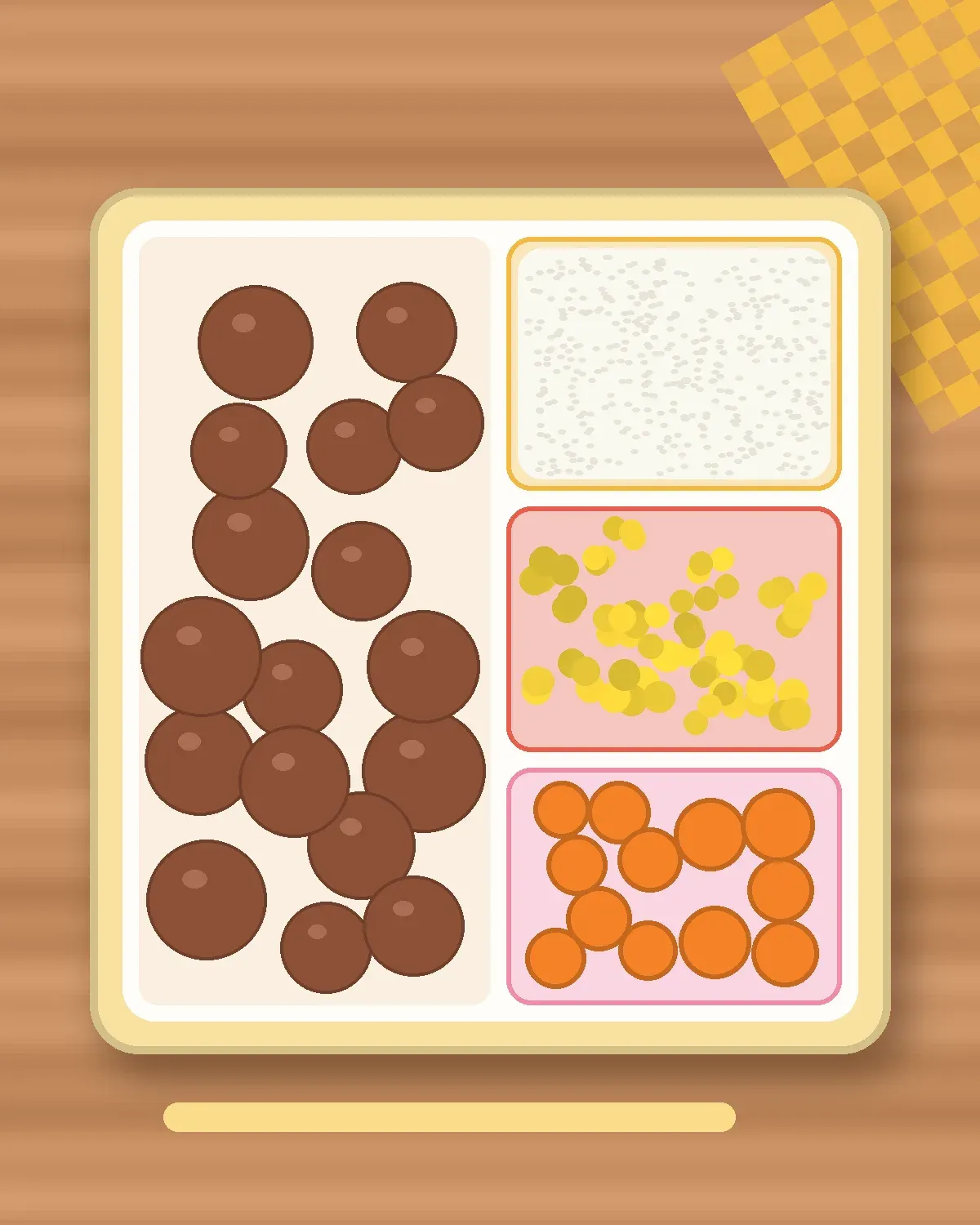 Illustration of Mild Bulgogi Beef Rice in a colourful bento box