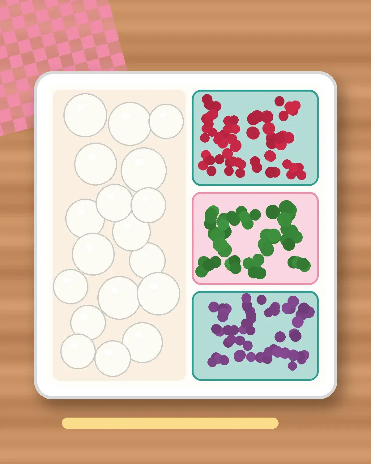Illustration of Yoghurt with Fruit Swirl in a colourful bento box